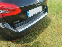 Peugeot 308 2014+ SW Накладка на задний бампер Carmos (нерж)