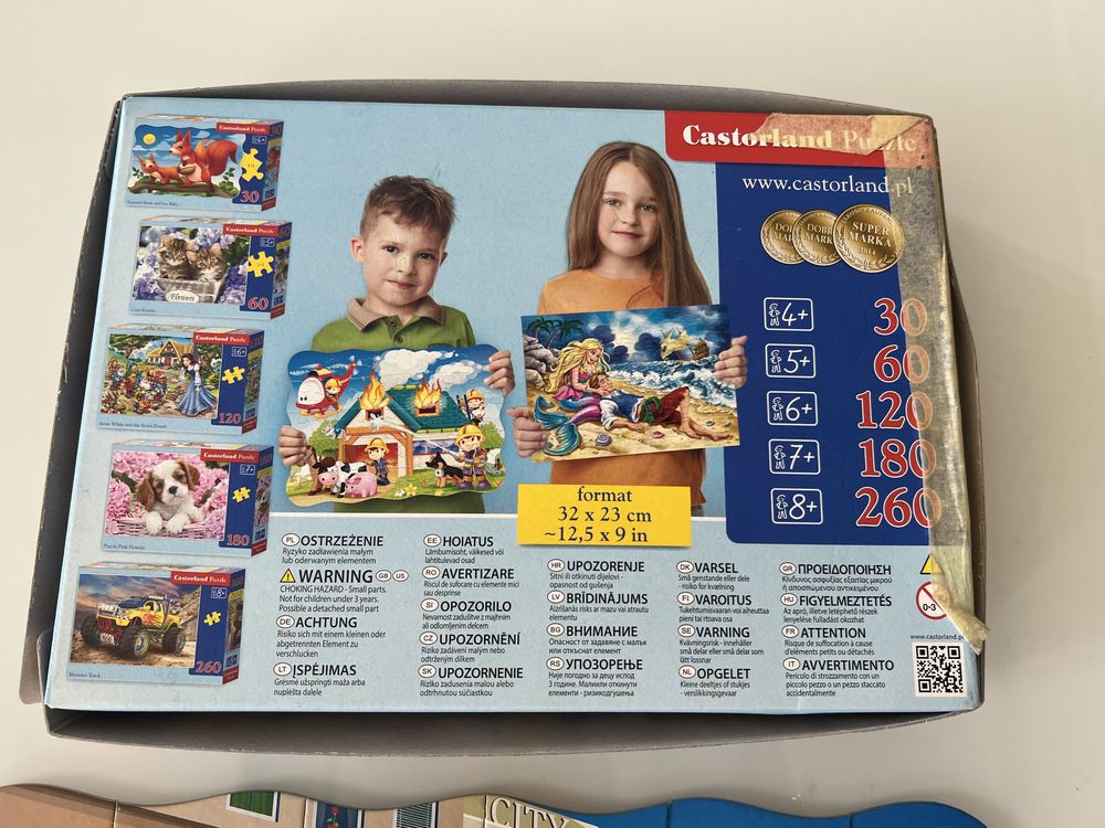 Puzzle śmieciarka samochód auto wiek 4+