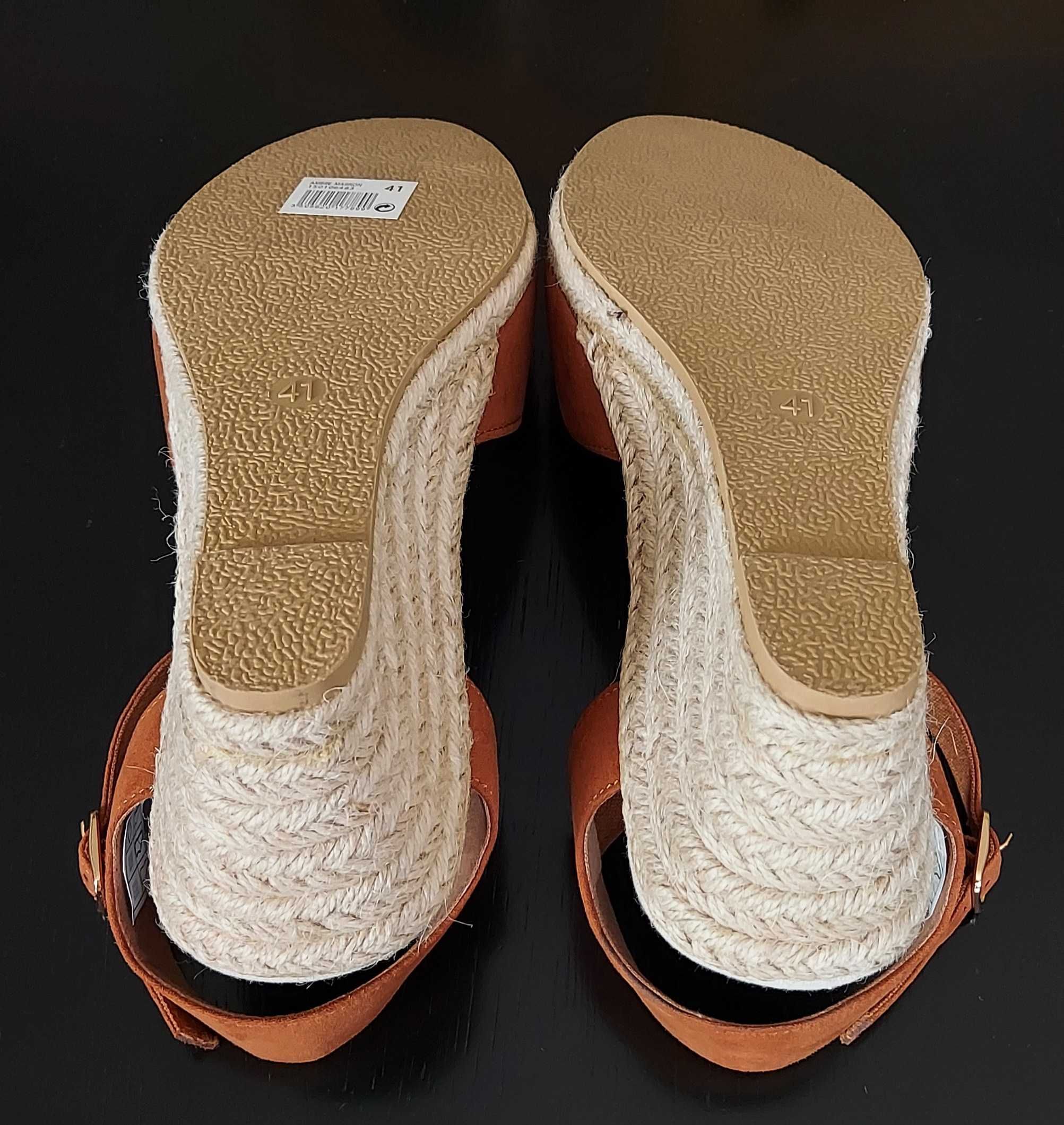 Nowe Espadryle In Extenso na niskim koturnie, rozmiar 41.