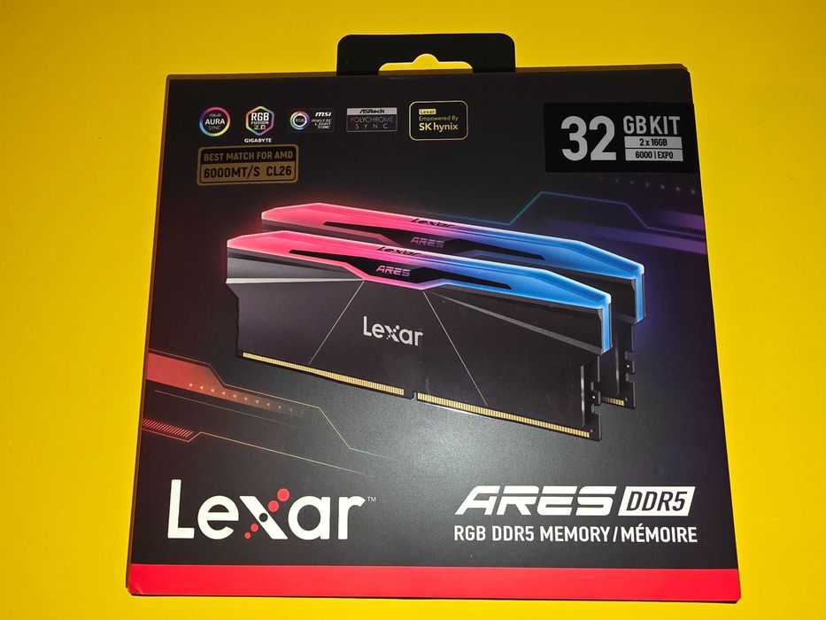 Lexar 32GB (2x16GB) 6000 CL26 Ares RGB