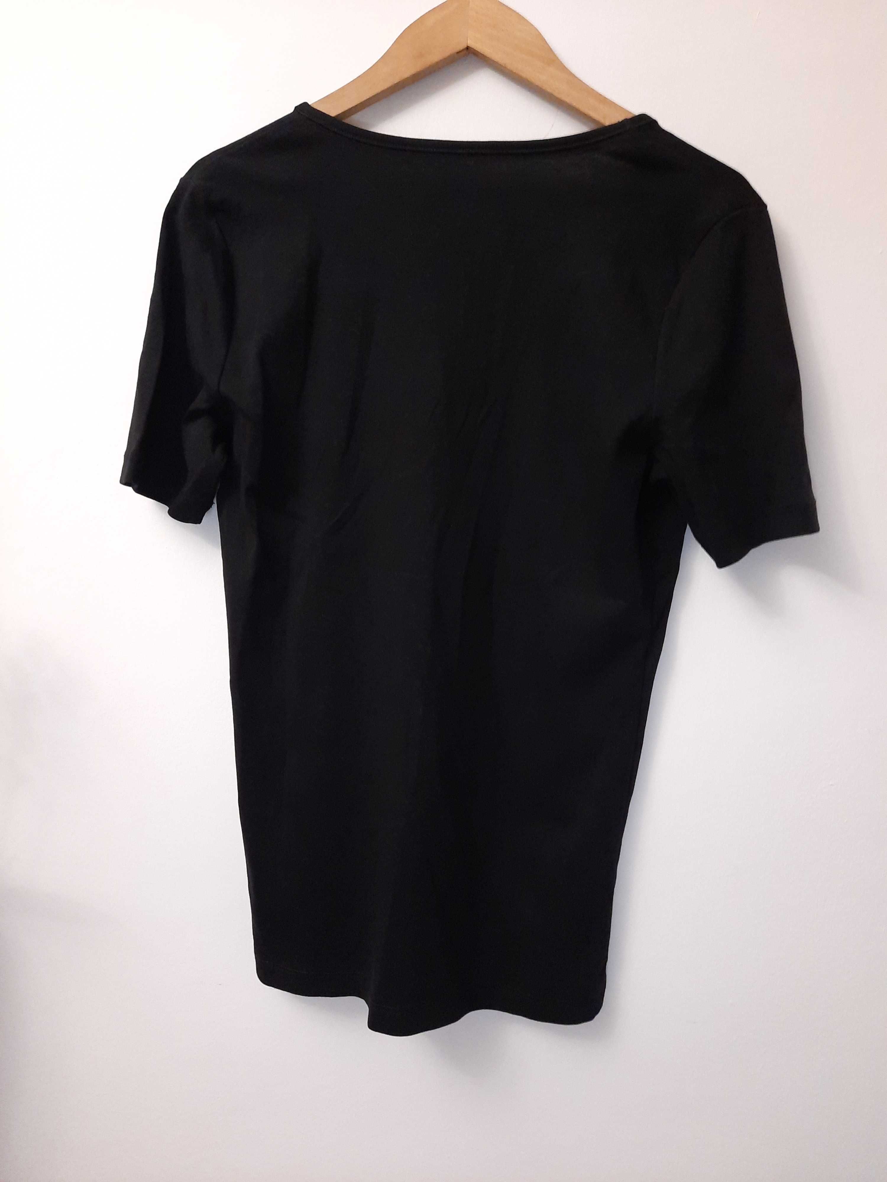 Bluzka bawełniana czarna bluzeczka Otto Kern rozmiar 40 L