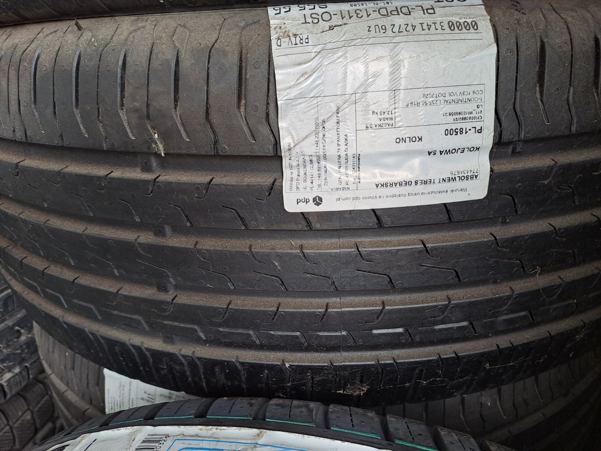 Opona letnia 235/50r19 continental Eco contact 6 XL. 4 sztuki