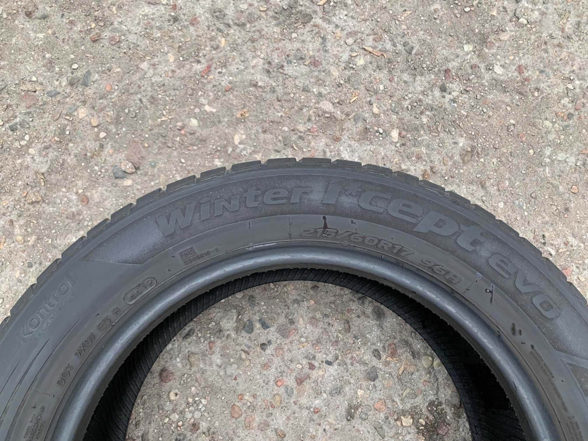 2x opony zimowe HANKOOK Winter i*cept evo W310 - 215/60R17 96H - 5,5mm