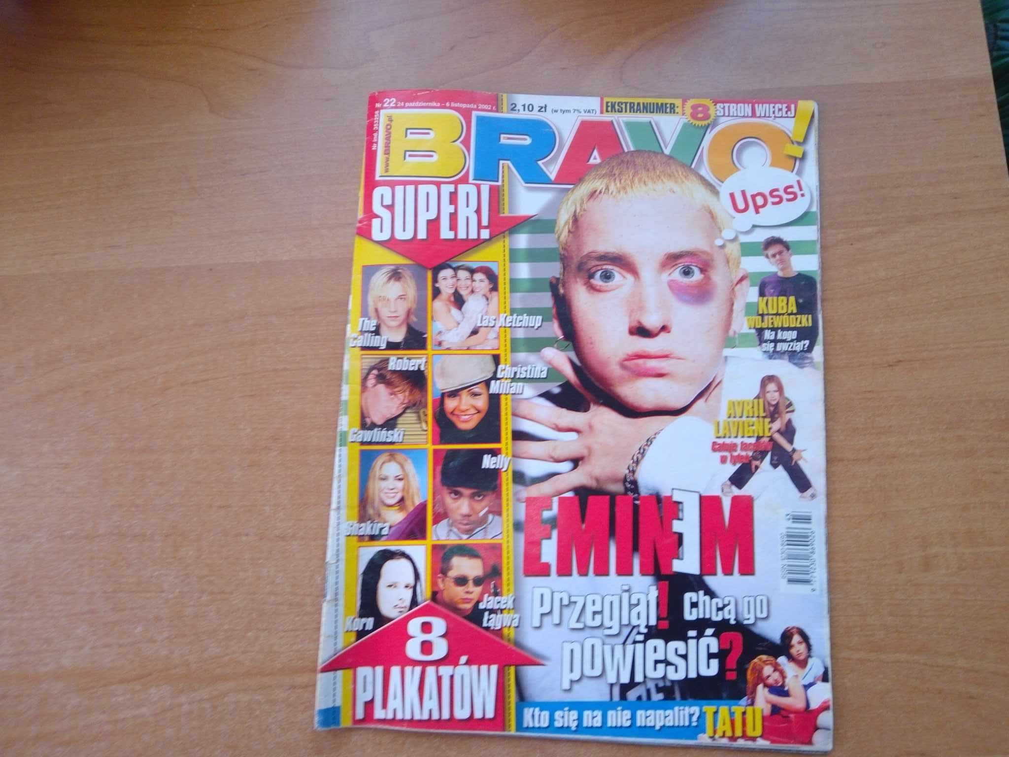 Dwutygodnik Czasopismo Gazeta Bravo nr 22 2002 listopad Eminem