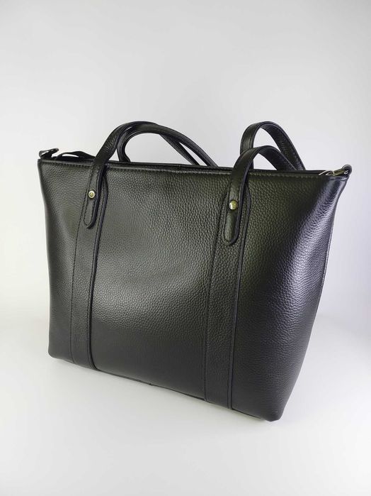 Жіноча сумка з натуральної шкіри з двома ручками на плече