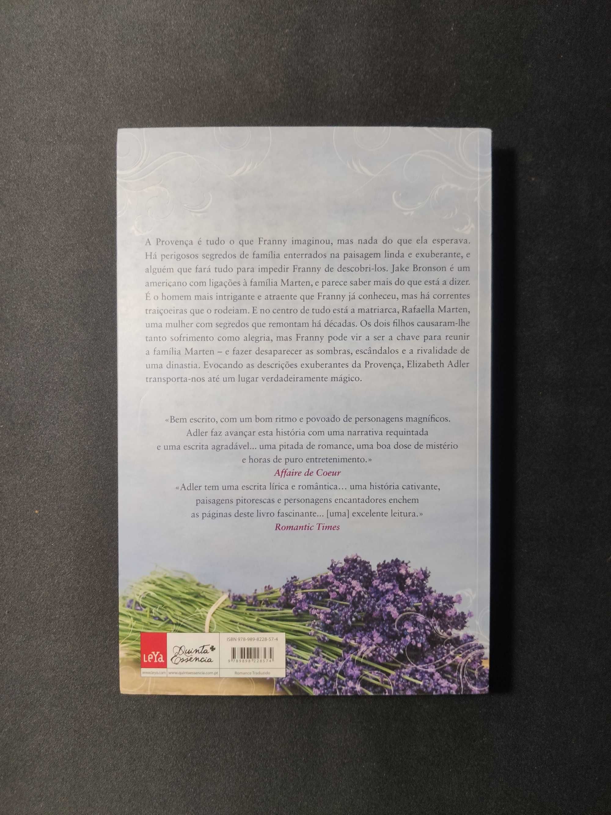 Livro Encontro na Provença de Elizabeth Adler