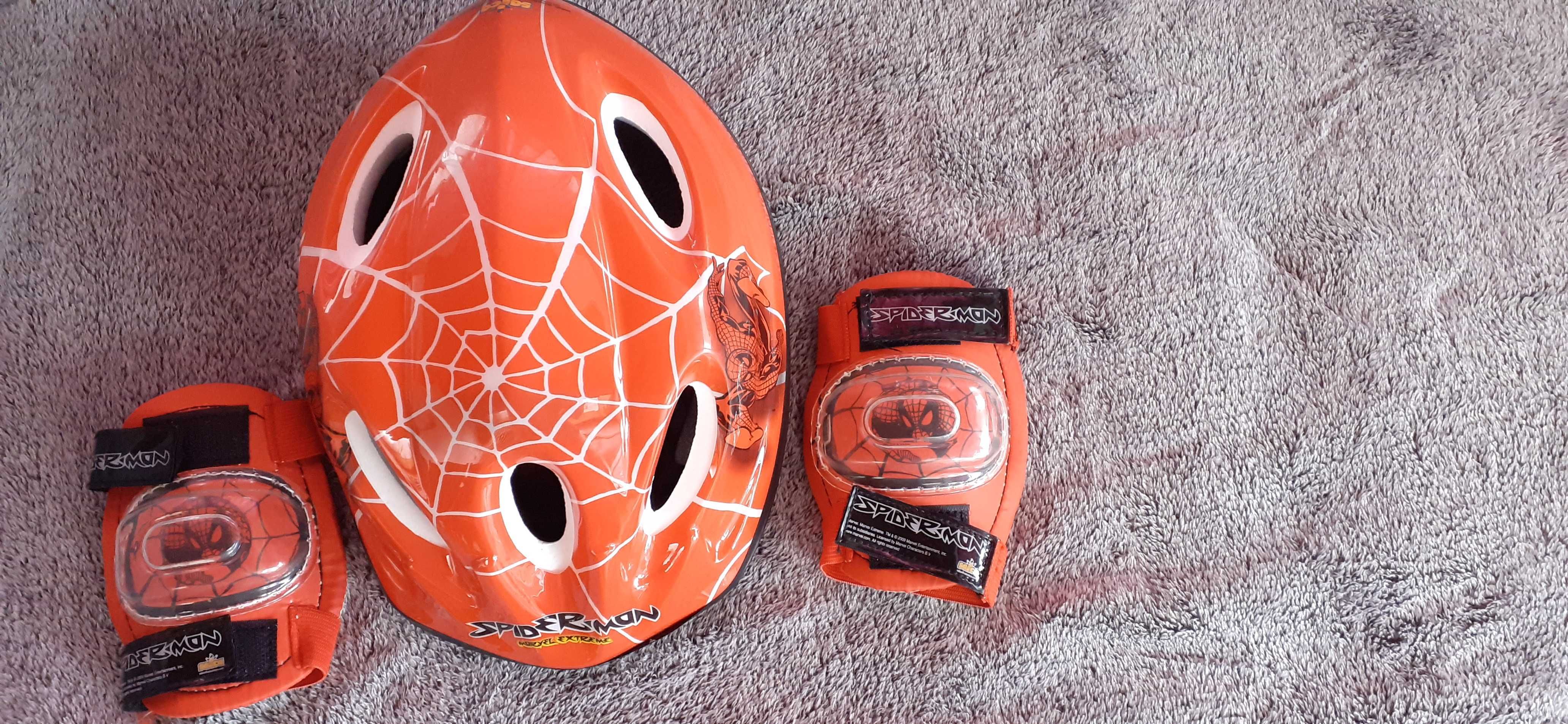 Capacete Spider Man e almofadas protetoras [BARATO]