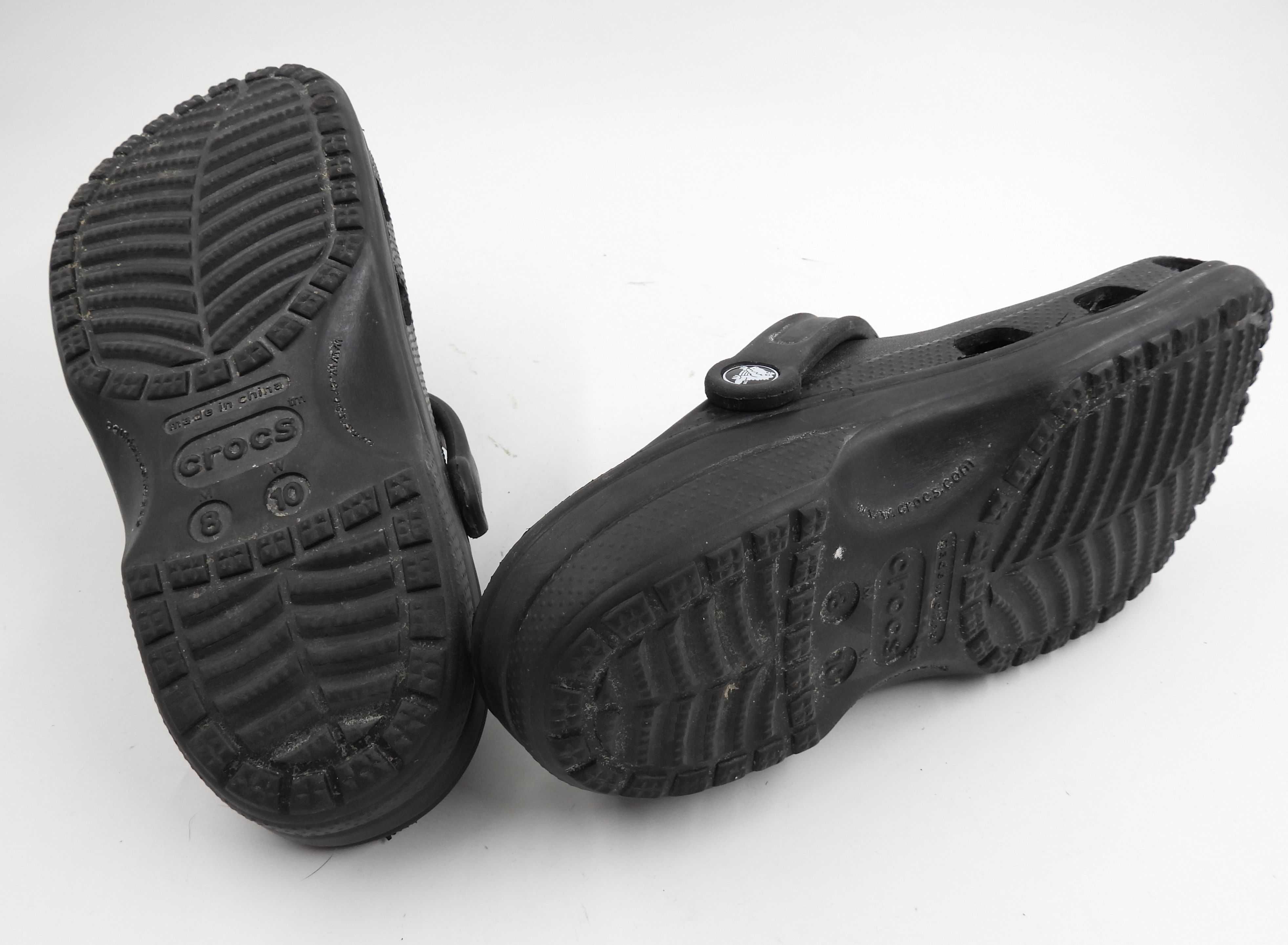 Crocs czarne klapki unisex 41 - 26,5 cm