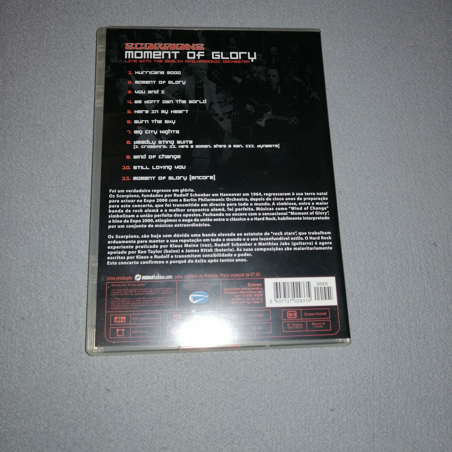 DVD Scorpions - Moment of Glory