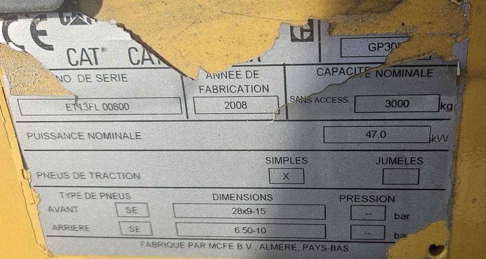 Wózek Widłowy CAT GP 30 N