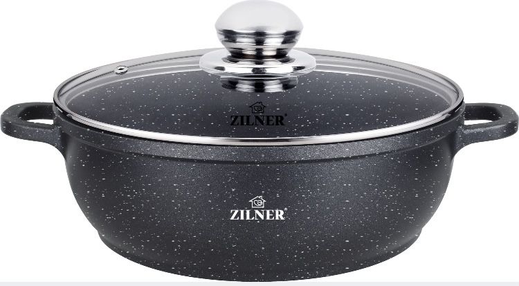 Garnek niski wok 3,3L 28cm Zilner ZL-7012