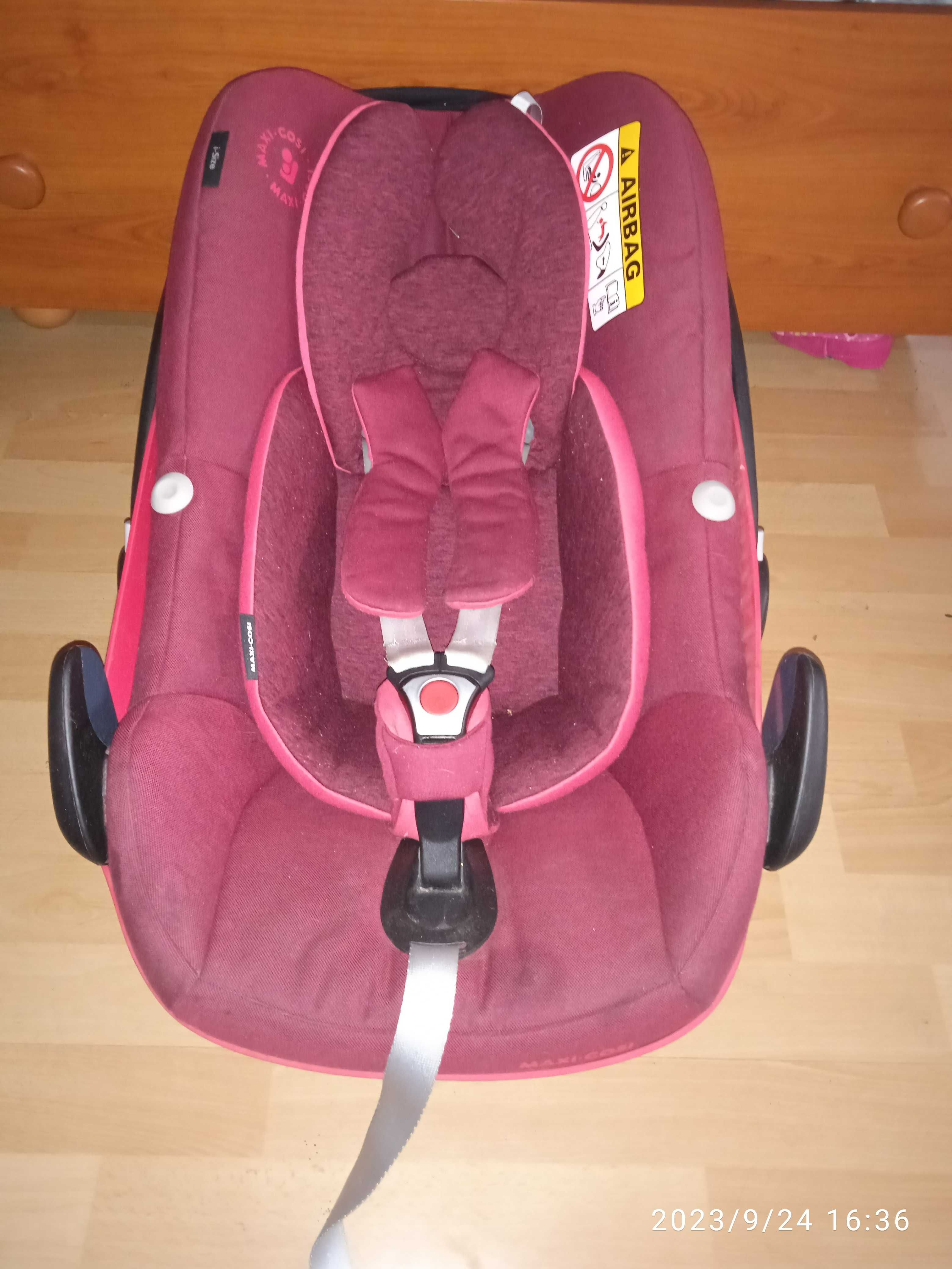 łupina nosidło fotelik samochodowy MAXI COSI 0-13 kg wkładka noworodek