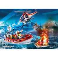 Playmobil 70335 Straż pożarna z łodzią i helikopter- .Brak pudełka