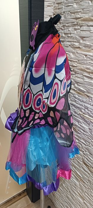 Strój motylka przebranie karnawałowe dla dziewczynki, 5 – 7 lat