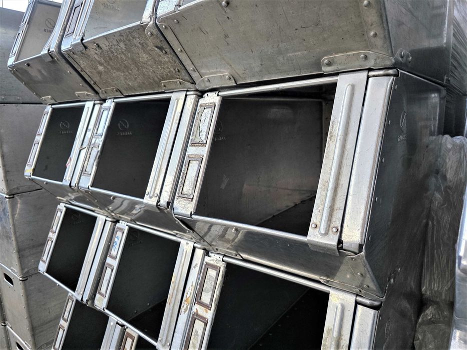 Pojemnik Aluminiowy Kosz Kuweta Skrzynka Metalowy Magazynowy Transport