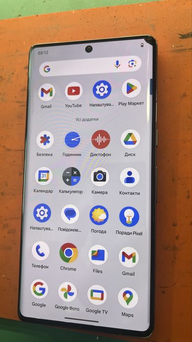 Дисплей Pixel 7 pro original з дефектом