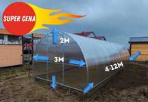 Szklarnia  PREMIUM 3Mx4M..poliwęglan 4/6mm MOCNA!!! Darmowa dostawa
