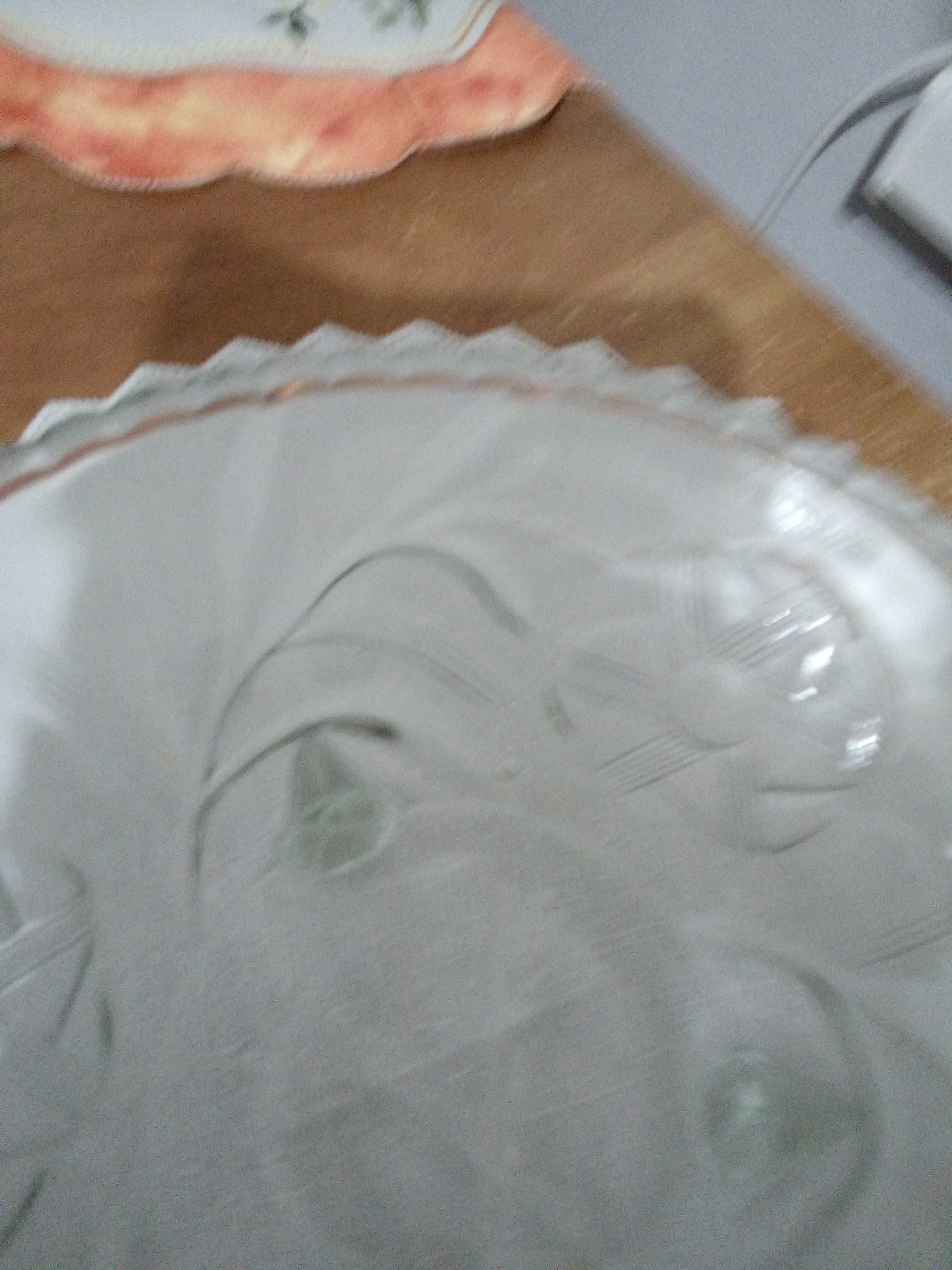 Miska owocarka szklana kryształ na 3 nóżkach