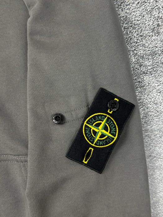 Сірий зіп-худи Stone Island GRAY зипка Стон Айленд