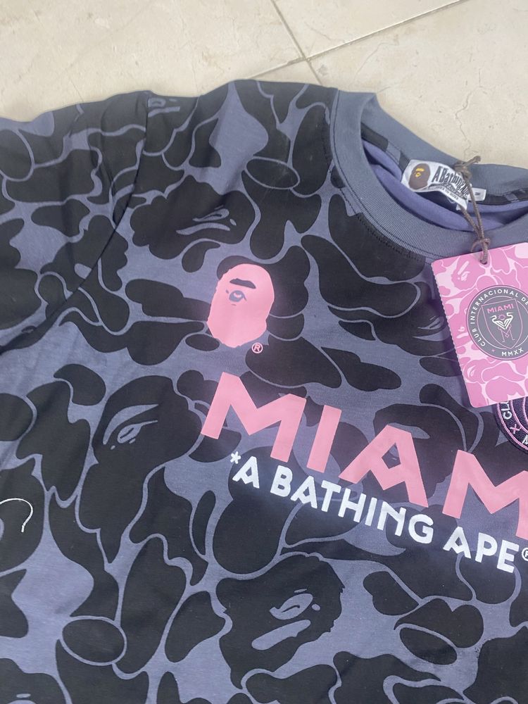 t-shirt do Inter de miami x BAPE