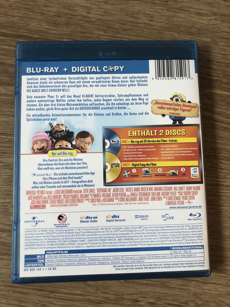 Minion minions minionki blu ray niemiecki angielski bajka film