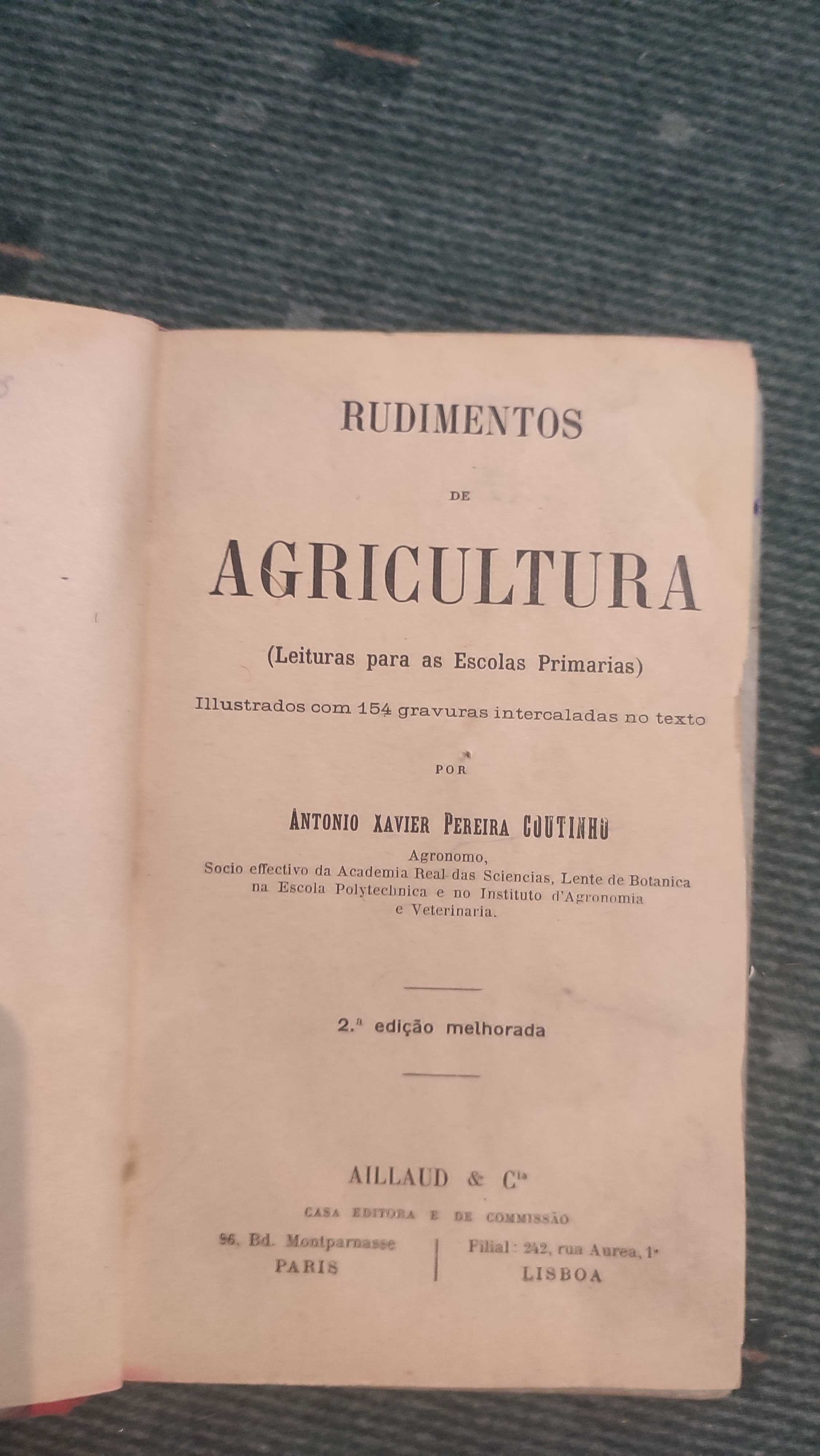 Rudimentos de Agricultura - António Xavier Pereira Coutinho