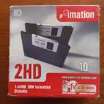Caixa de 10 disquetes 3,5 " 2 HD seladas