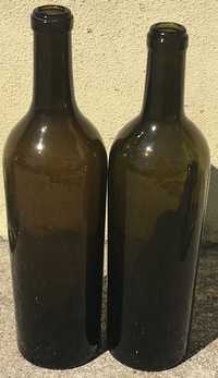 Vendo 2 garrafas muito antigas de vinho com vidro muito grosso
