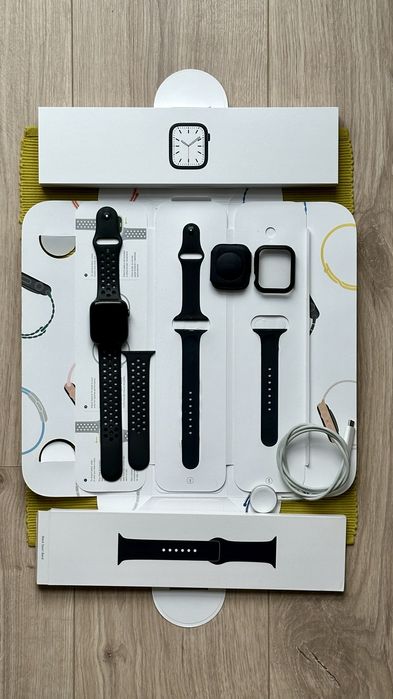 Apple Watch Series 7 GPS + Cellular 45 mm (e-SIM) + DUŻO DODATKÓW!