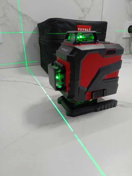 Лазерний рівень YEVOLT YVGLL4XS16 серії 4-площини 16-лінійний зелений