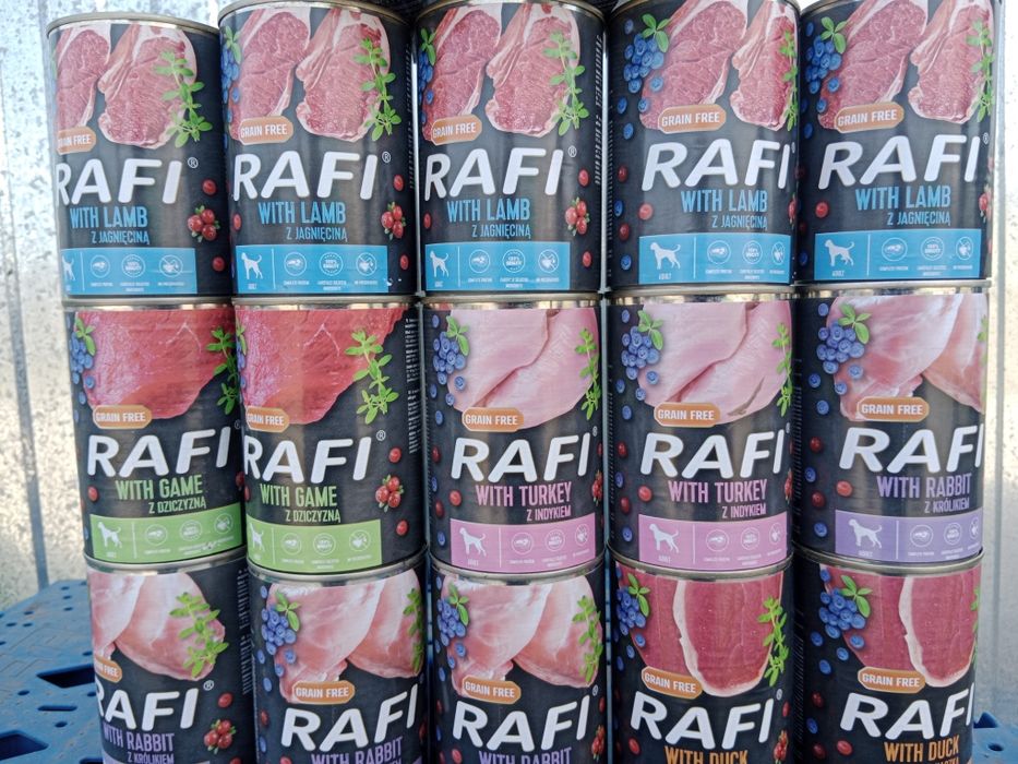 Karma puszka Rafi 24x400 mix smaków