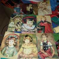 Zestaw pocztowek z portretami dzieci M.Adamczyka