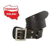 Pas Oficera Wojskowy Brąz Szyty Mocna Licowa Skóra Mocna Klamra 115