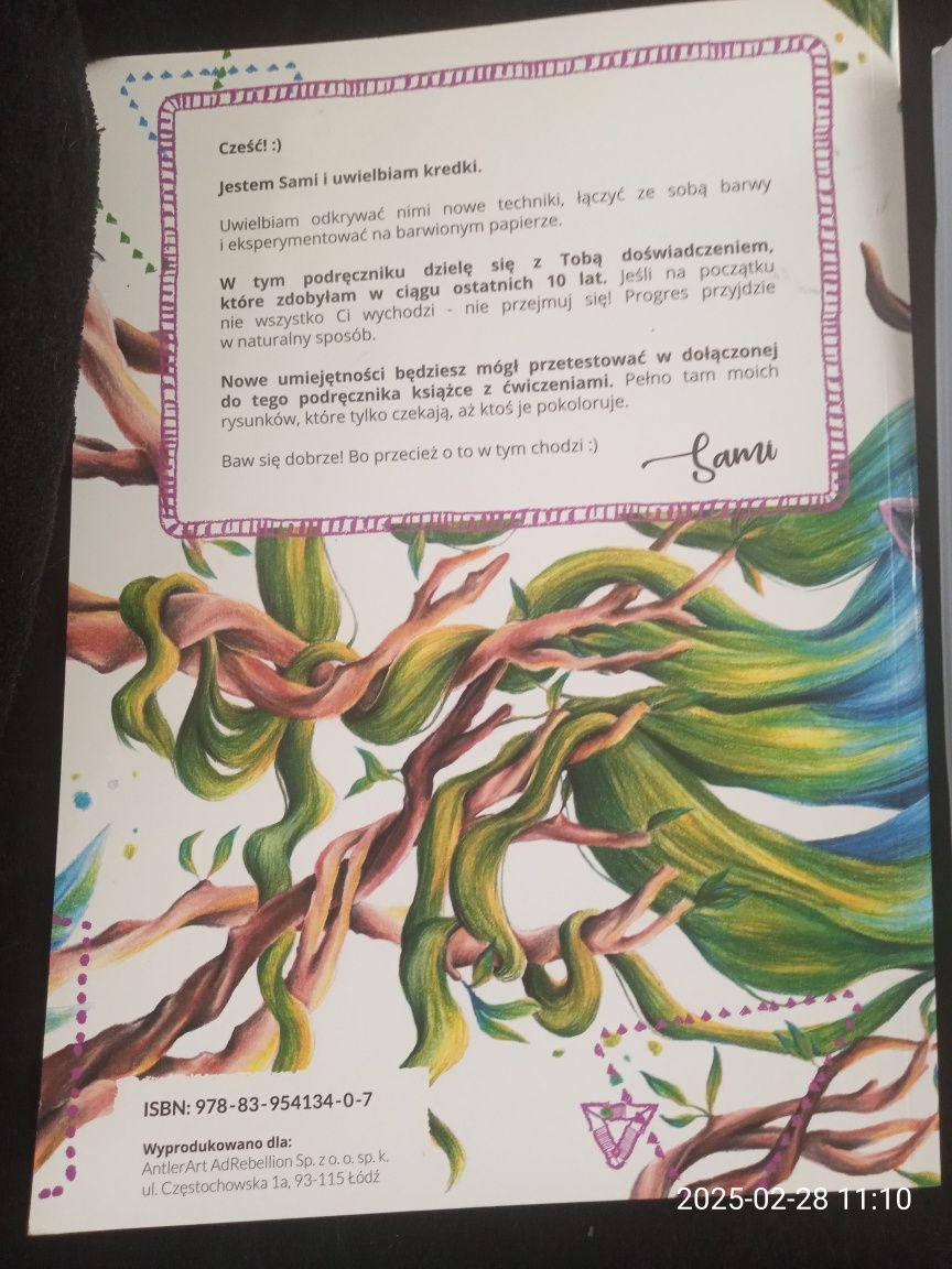 Podręcznik + ćwiczenia do nauki kolorowania kredkami Sami AntlerArt