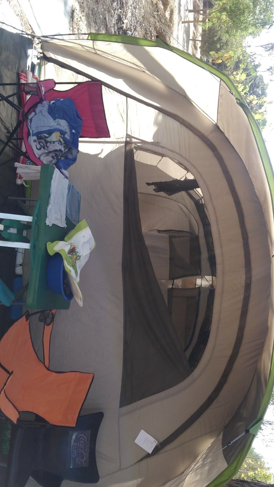 Tenda de campismo com 2 quartos