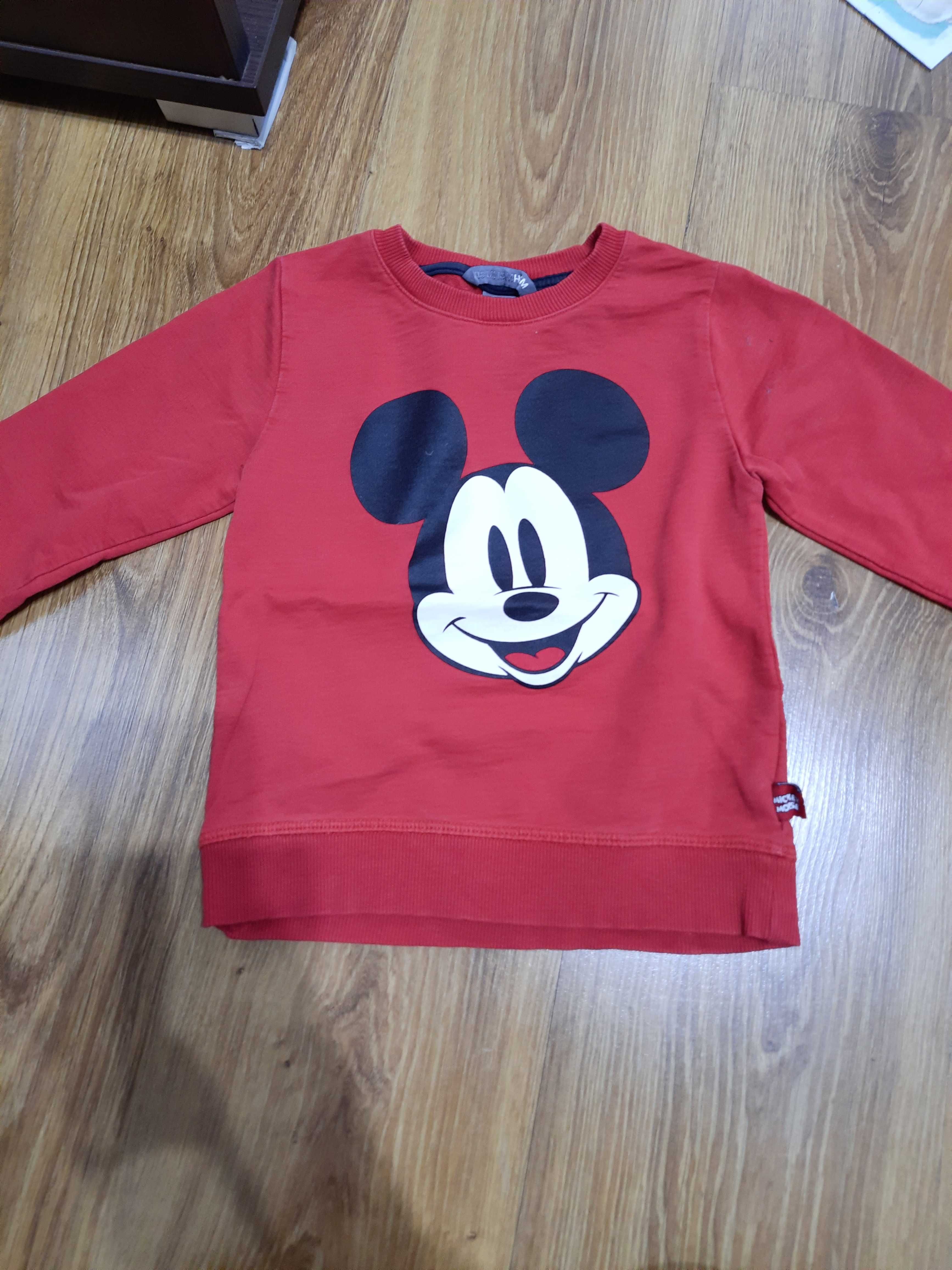 Bluzy h&m Mickey i coccodrillo 2 szt r.104