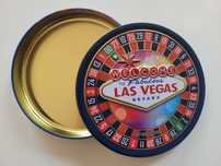 puszka metalowa Las Vegas pudełko na przybory