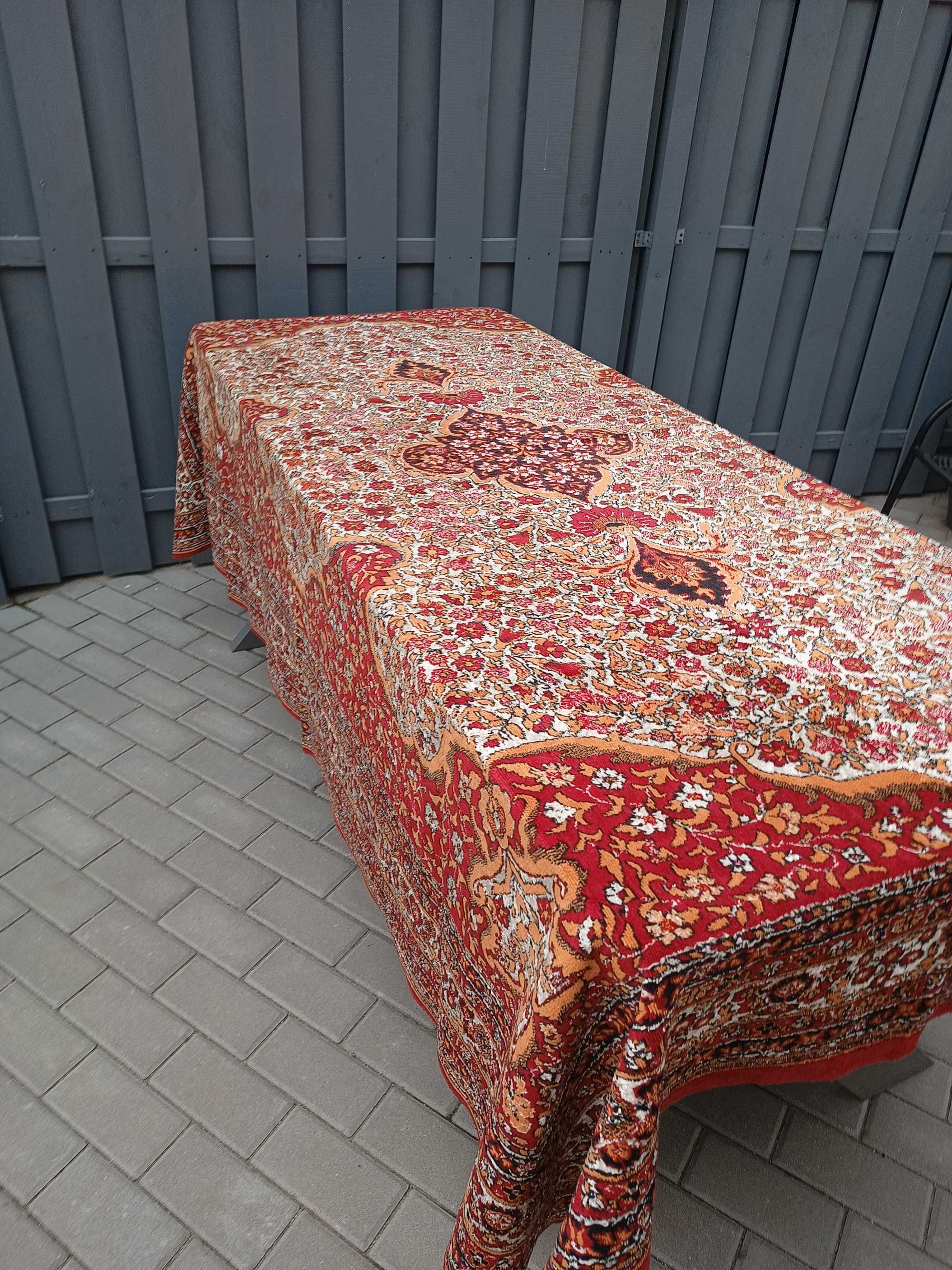 Narzuta na łóżko Runotex z PRL naturalne włókno pled kapa koc 180x240