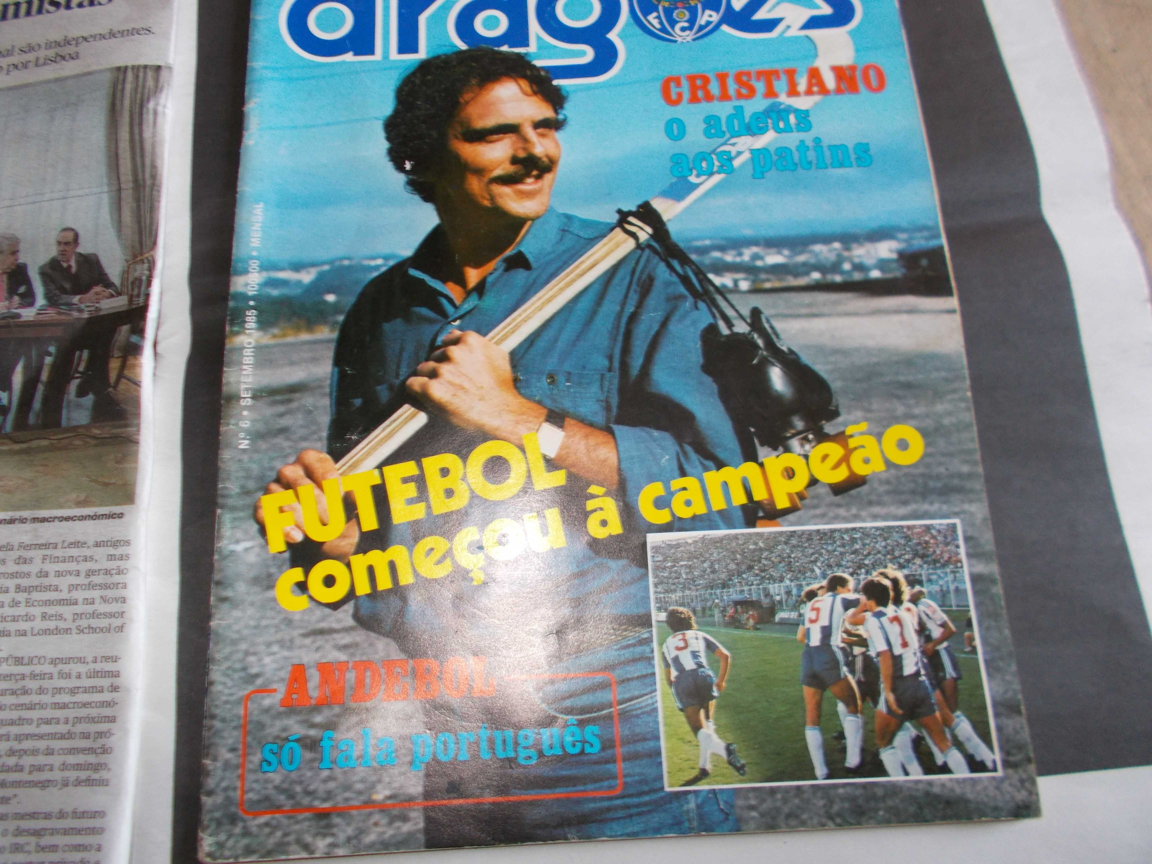 Dragões revista 1985 F C Porto. Artur Jorge Treinador.