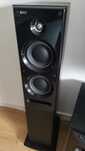 Par de colunas Hi Fi Kef C5 com Sub bass Wharfedale
