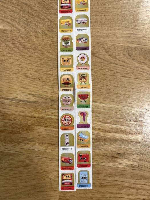 20 naklejek z biedronki 20 biedroniakow