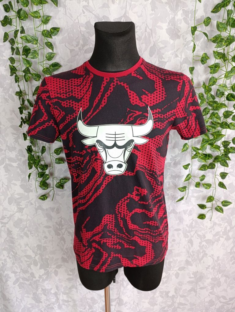 Koszulka New Era Chicago Bulls S Czerwono Czarna
