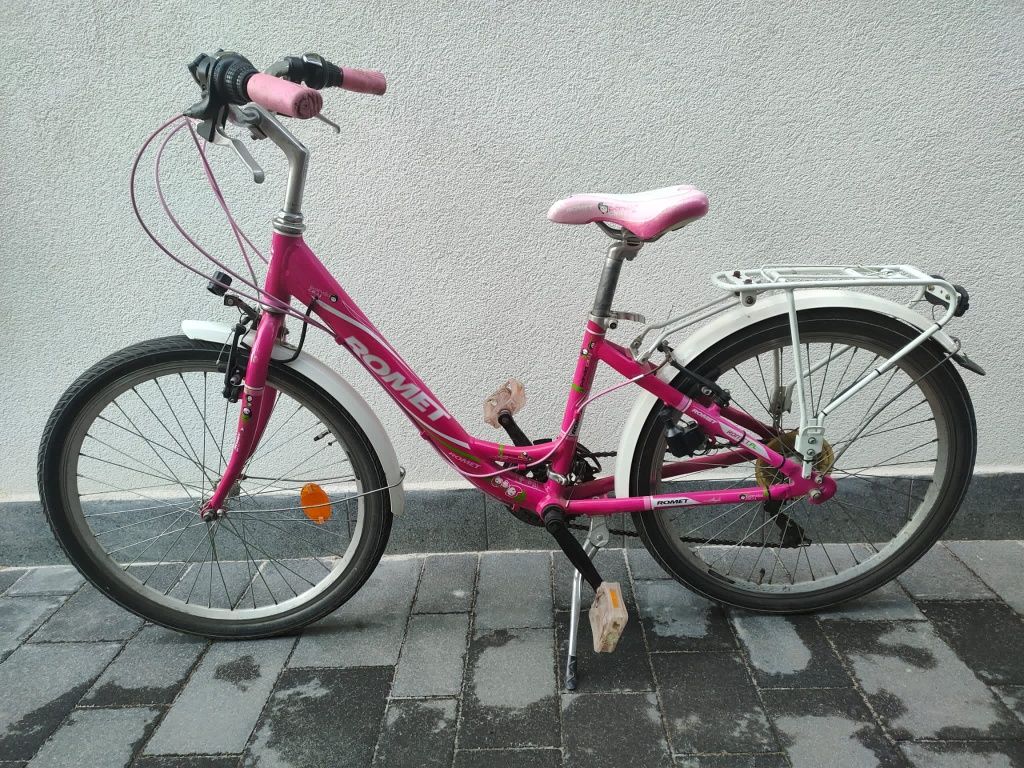 Rower miejski ROMET 24" różowy