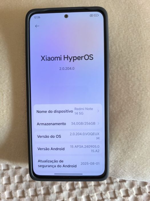 Redmi note 14 5G, 256G com garantia.