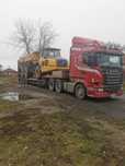 Transport niskopodwoziowy  ponadgabarytowy maszyn