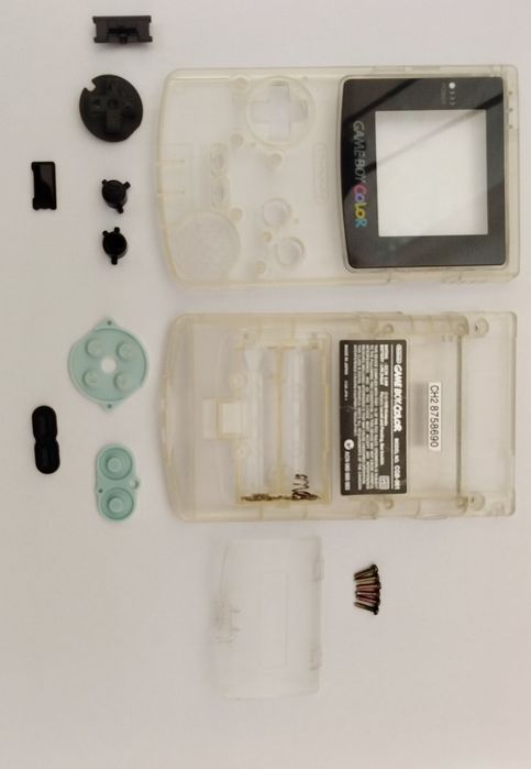Carcaça Game Boy color transparente