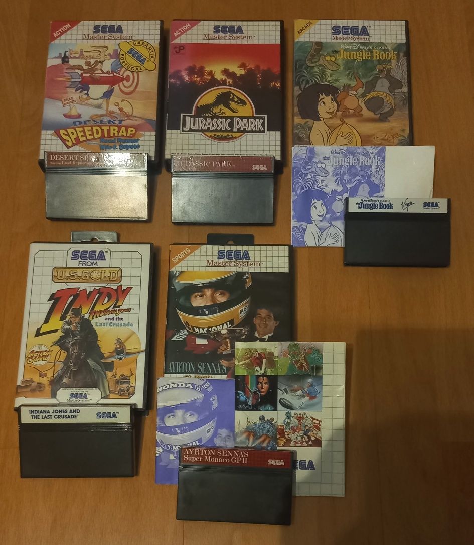 Conjunto de 5 jogos Master System
