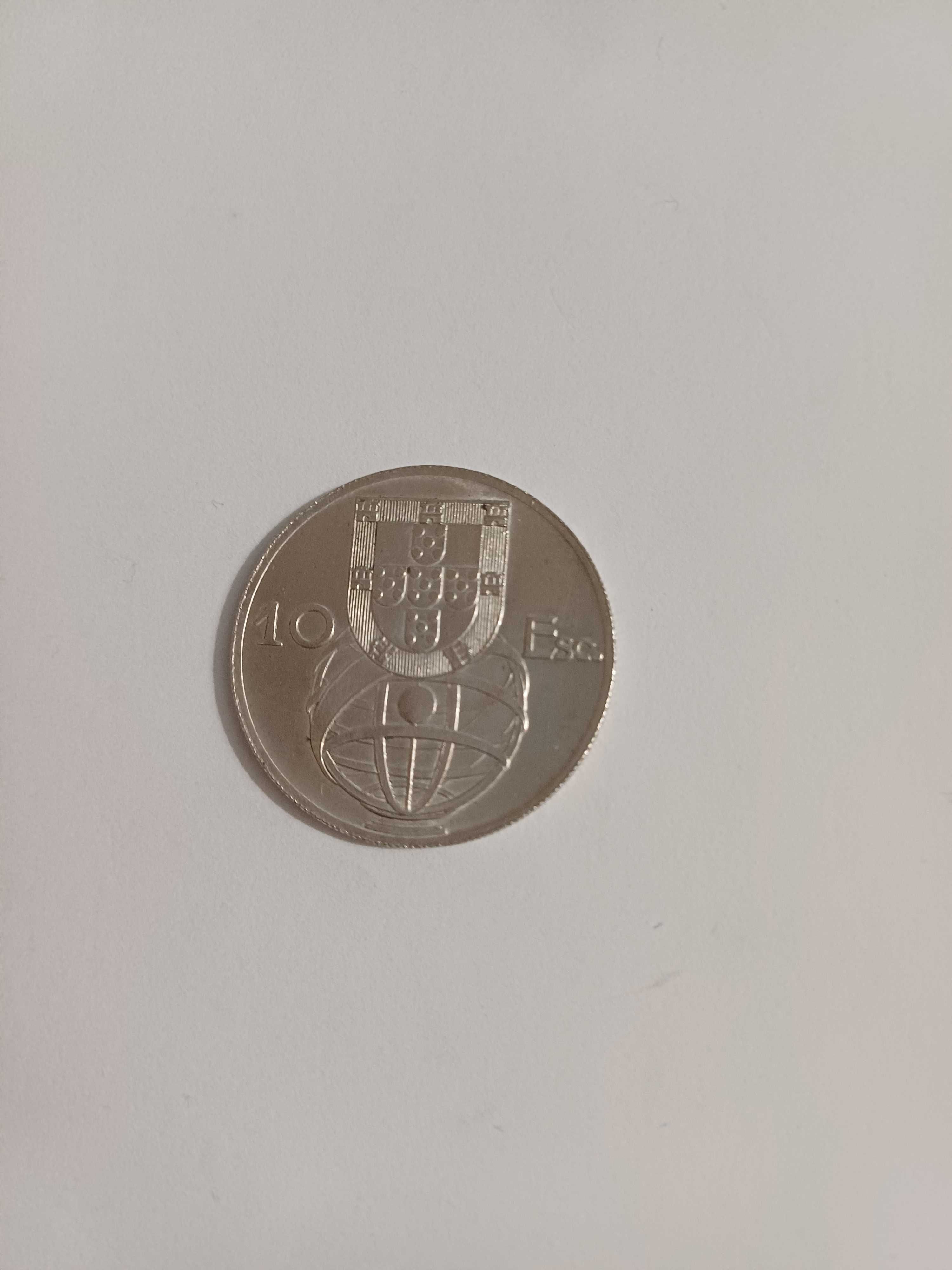 10$00 EM PRATA de 1955 Rara no estado de MBC+