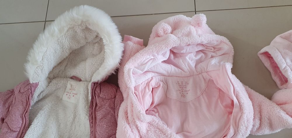 Kombinezon zimowy niemowlęcy 3 szt dla dziewczynki