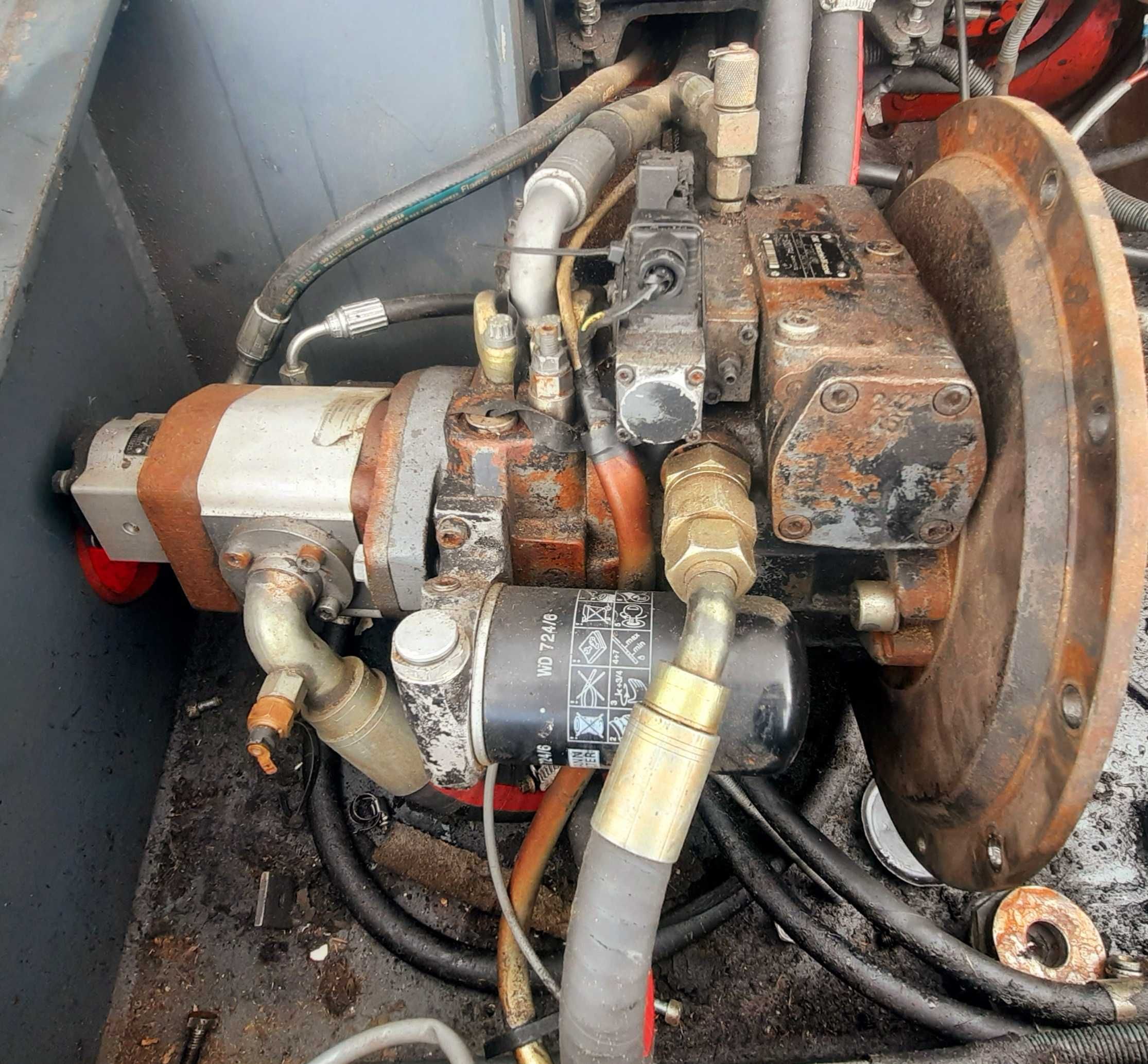 pompa hydrauliczna hydromatik a4vg56da ładowarka pompa jazdy